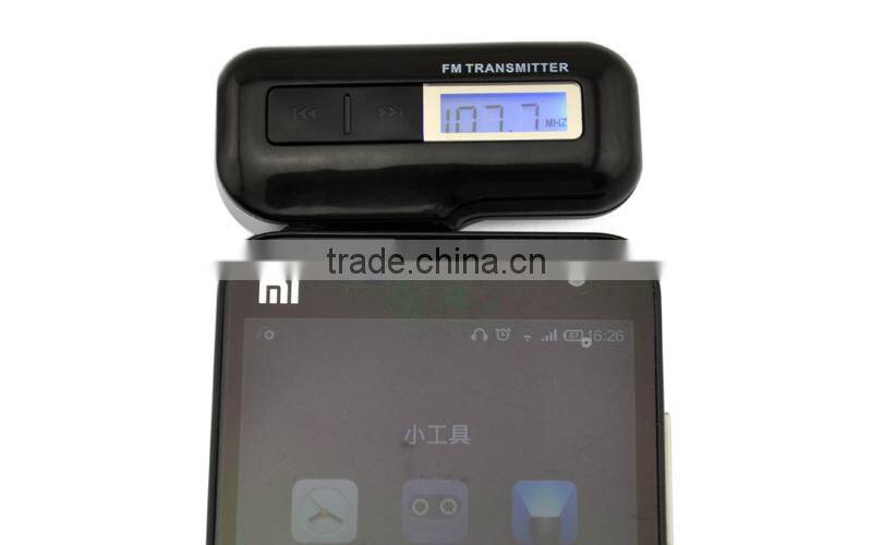 Car mp3 player with fm modulator, unique design FM transmitter RCFM80 with high fidelity stereo digital PLL