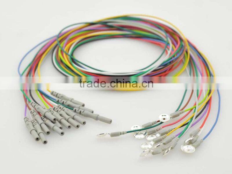Competitive price with high quality multicolor eeg gold coated electrodes