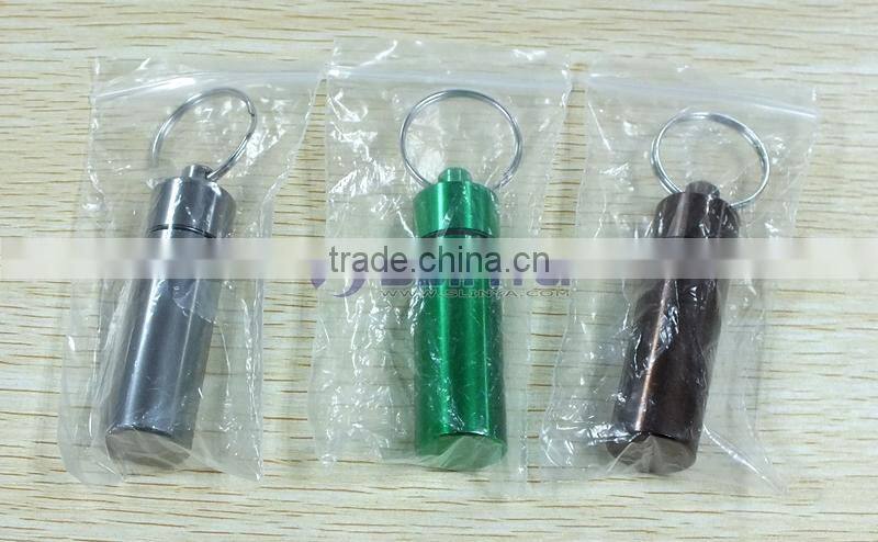 10ml/15ml/20ml 7 Color Option Smooth Oxidation Surface Mini Size Pill Storage Alloy Vial