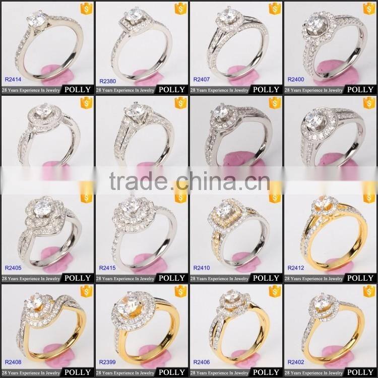 Latest design pure 925 silver ring for women jewelry wholesale