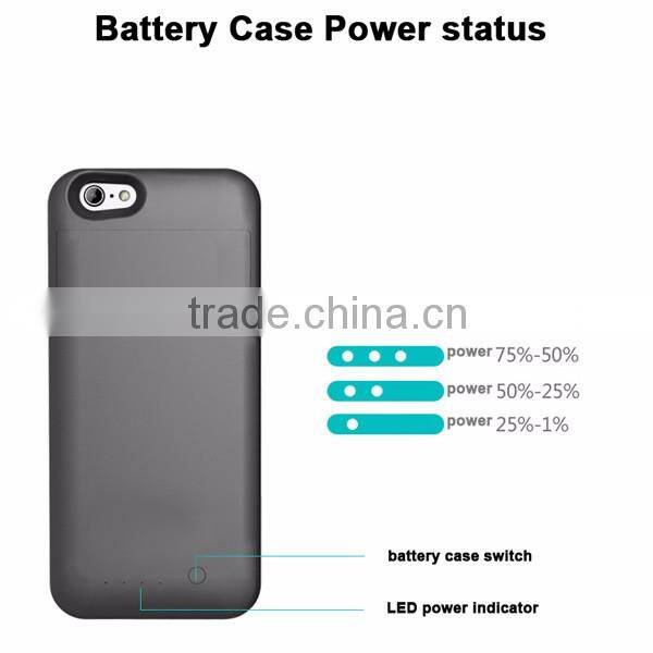 Rechargeable power battery case for iphone 6plus