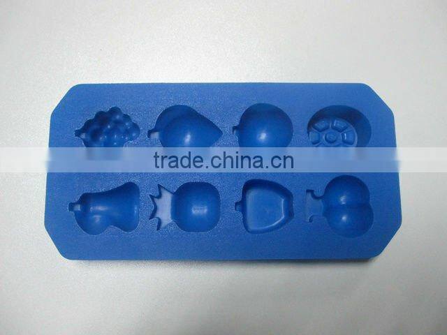 colorful various shape silicone ice tray