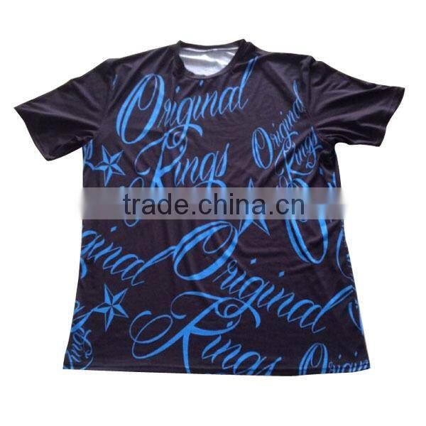 Promotional wholesale custom all over print t-shirt,t shirts manufacturers china