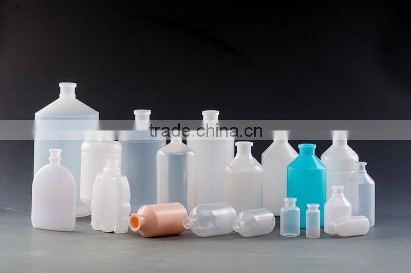 plastic sterile injection vials for veterinary with rubber stopper & aluminium seal