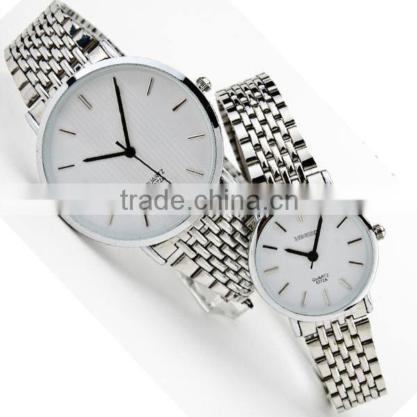 Best couple watch japan movt all stainless stell factory watch