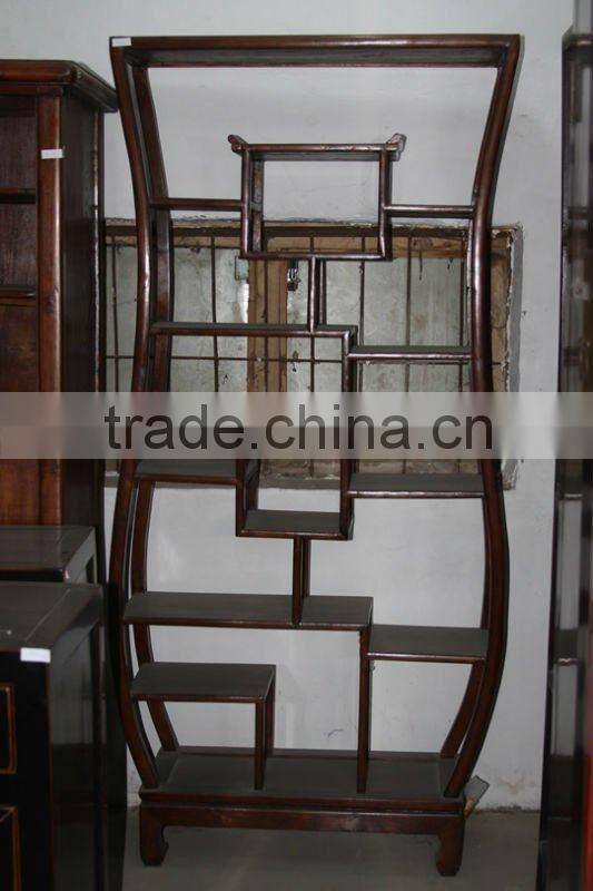 Chinese antique round bookshelf