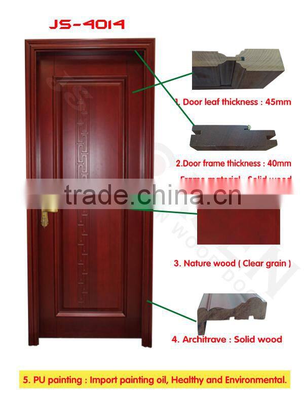 china supplier fashion doors plain wood bedroom wooden door for interior waterproof door
