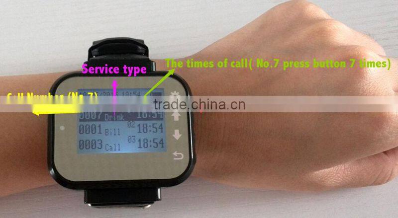 used catering equipment for restaurant waiter wrist watches and digital receiver for counter