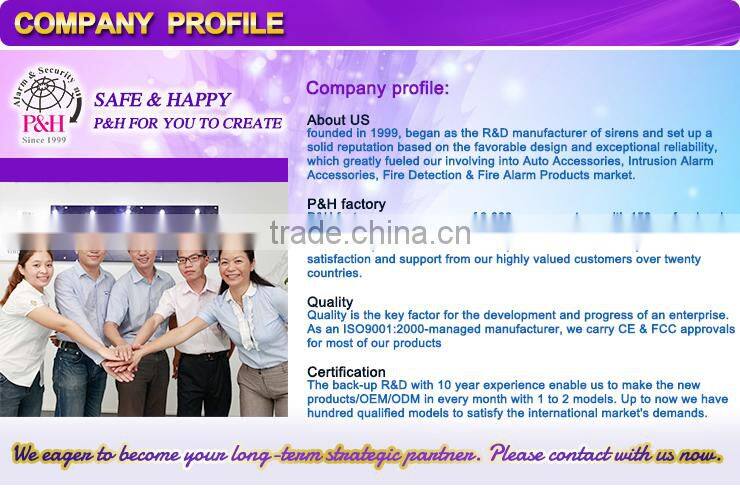 sound and flashing light siren fire alarm 24v