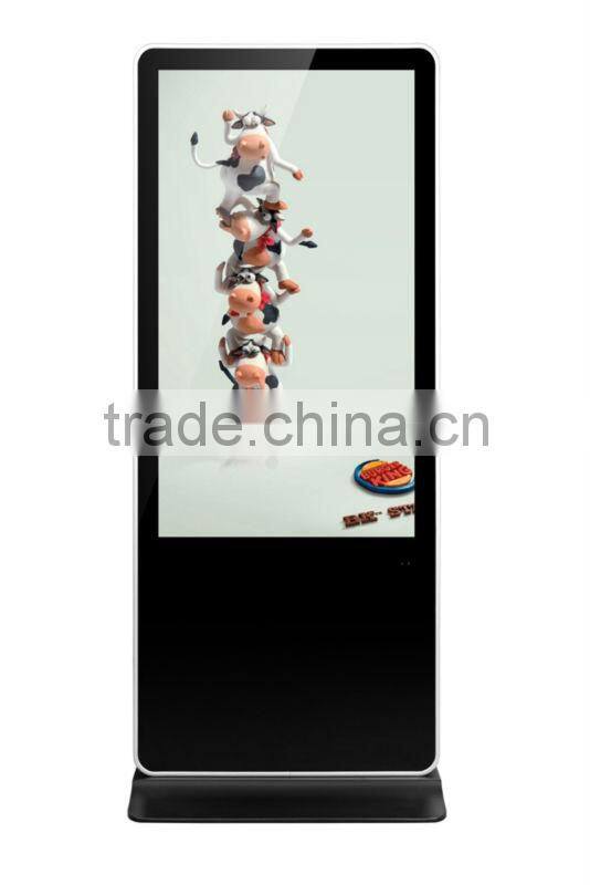 42" large lcd floor standing digital signage totem
