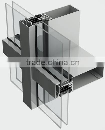 Hwarrior Aluminum Alloy Profile Any Color Visible Curtain Wall