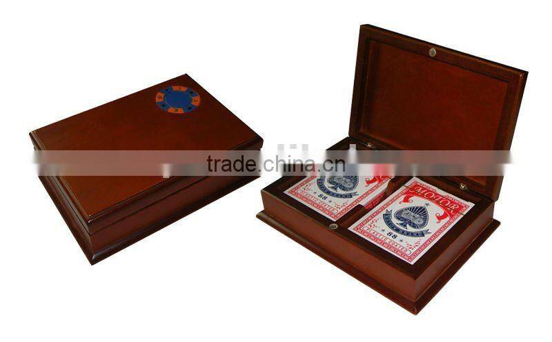 Wooden Poker Game Set