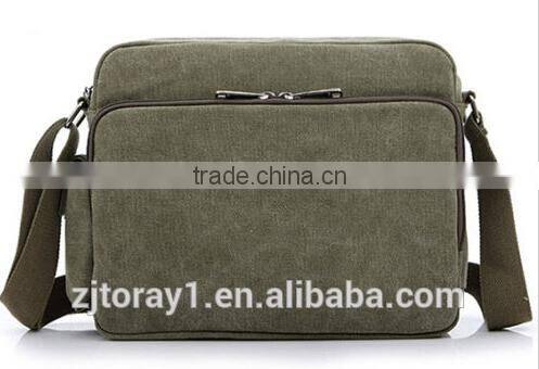 wholesale custom canvas men shoulder messenger bag