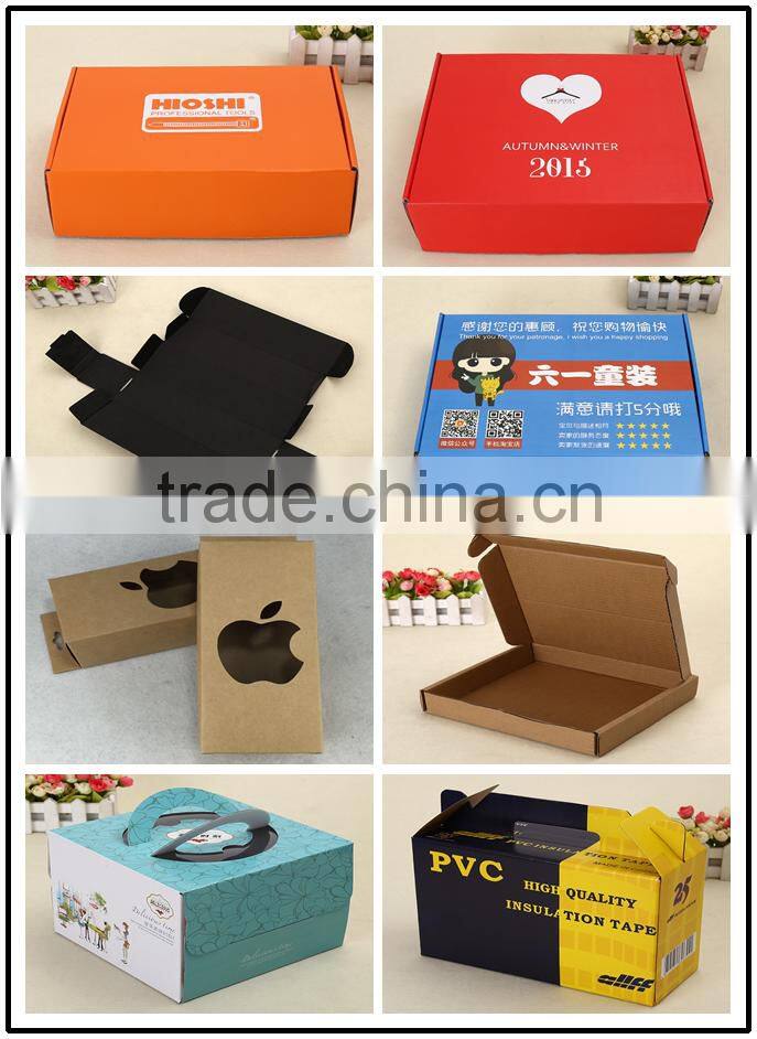 High Quality Food Window Paper Package Box Corrugated Cardboard Brown Kraft Box