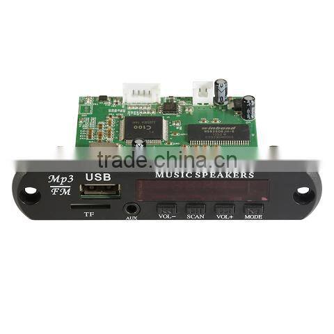 Factory direct usb tf memory card 5V/1A mp5 fm module