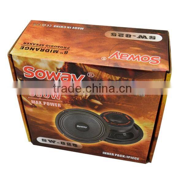Soway SW-825 high performance 8inch 500W midbass