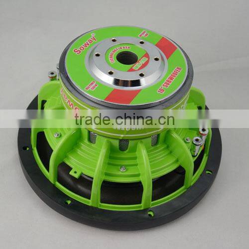Soway SW10-21GR 1500W auto speaker, 12inch woofer,professional woofer