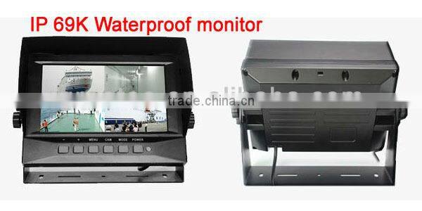 factory best 7 inch waterproof car monitor for fire truck / vessel