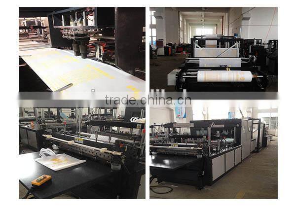hot sales non woven flat bag and handle bag making machine eco bag making machine