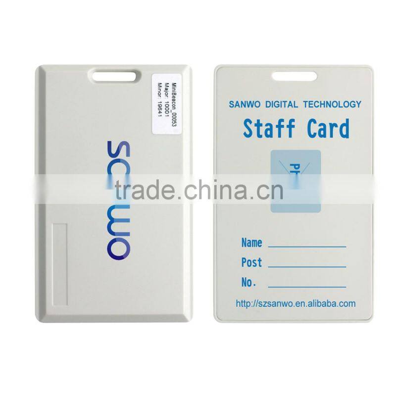 Card Beacon with iBeacon & Eddystone Tech bluetooth4.0 module