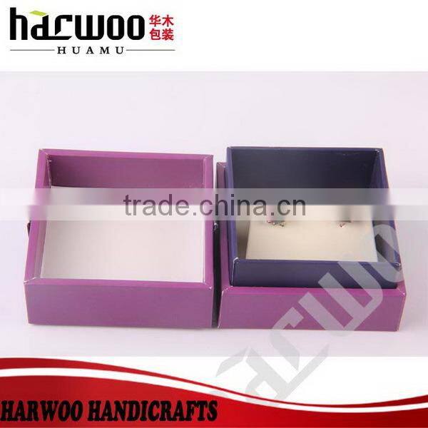 Classical leatherette paper ring box custom leather jewelry box wholesale
