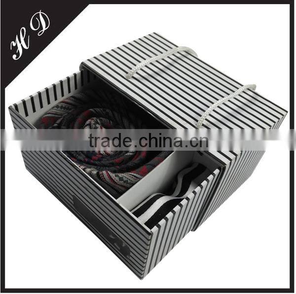 Necktie And Handkerchief Set Gift Drawer Box
