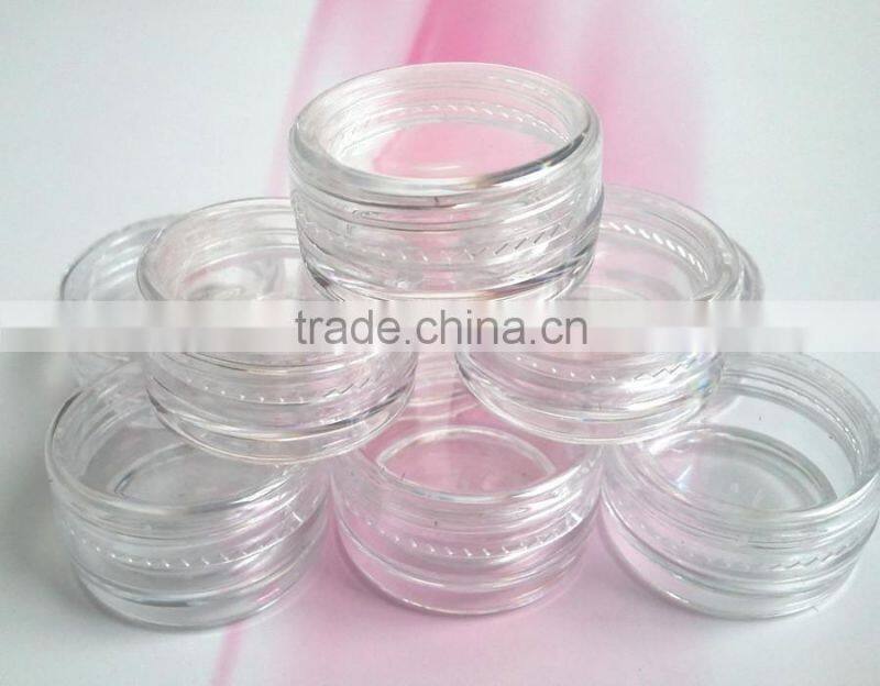3g, 10g Glitter Empty Bottle Round Storage Bottle Plastic Empty Case Pot Container For Nail Art Rhinestone Bead Gems