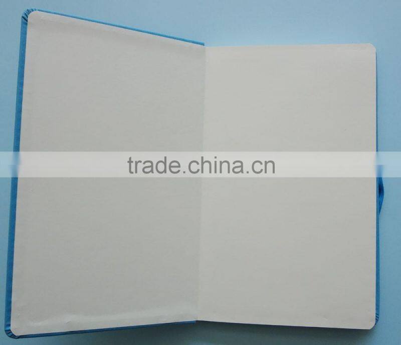 blue thermo pu leather debossed logo custom hardcover journal export to turkey