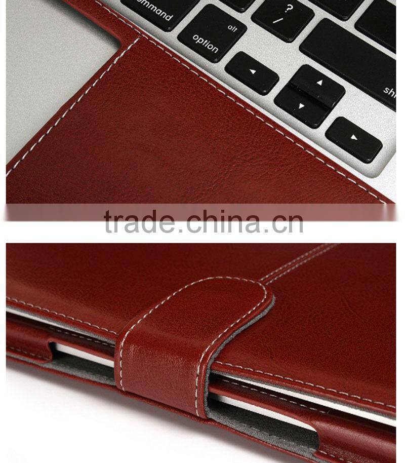 Luxury leather flip case for Macbook air 11/13/pro 13.3/retina 13.3/pro 15.4