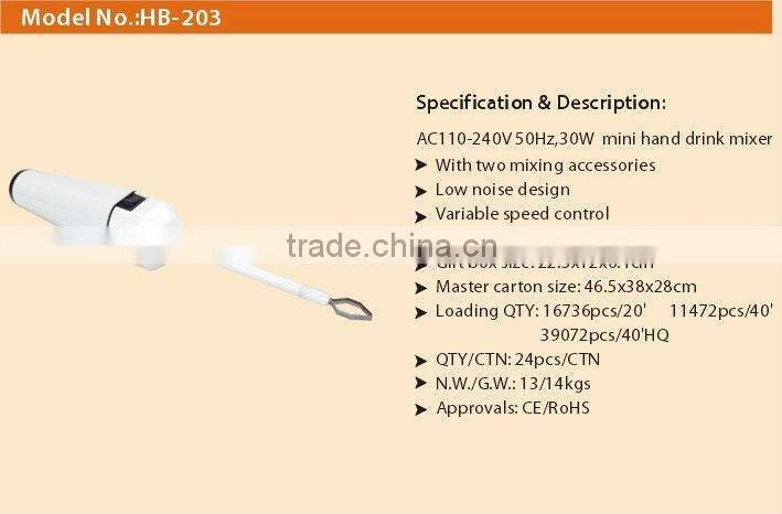 Non-stick hand mixer, flexible and easy to handle Electric Handle Coffee Milk Egg Beater Whisk Frother Food Mixers high quality