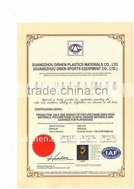 weather resistant PU athletic track