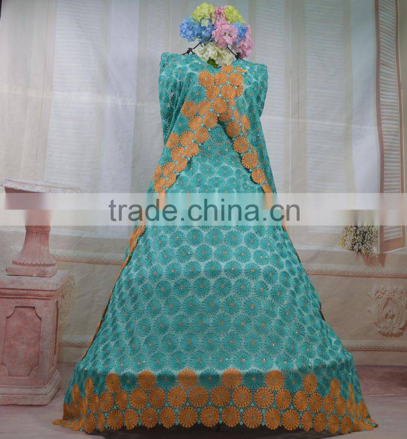 Nigerian wedding cotton lace africa watersoluble lace africa dry lace fabris