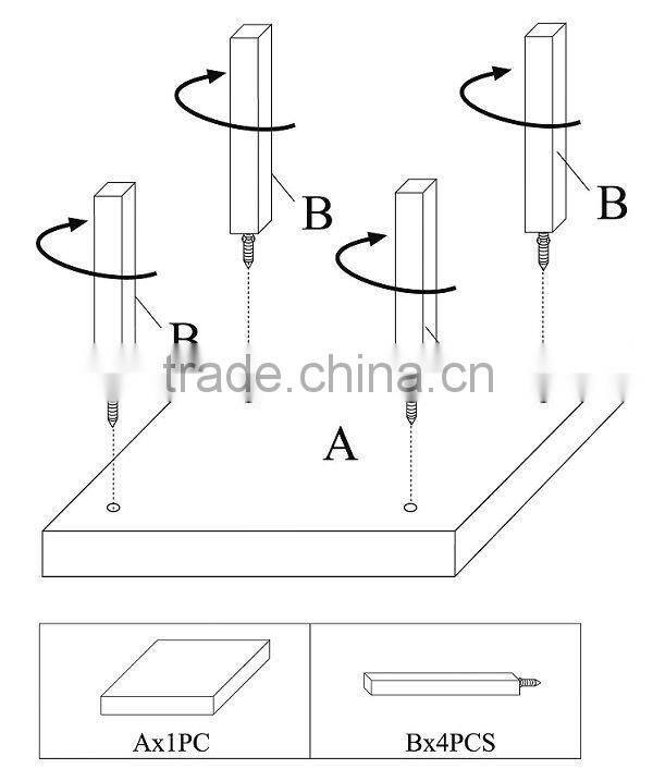 Wooden white coffee table