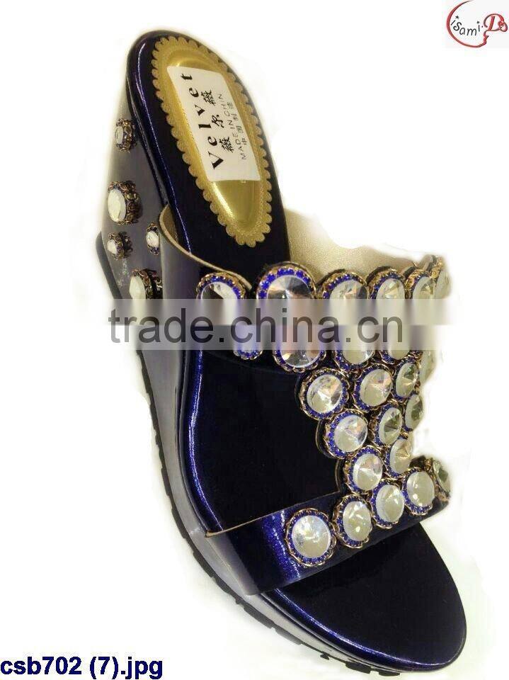 csb702 (8) New arrival fashion lady sandals with shone for wedding/party
