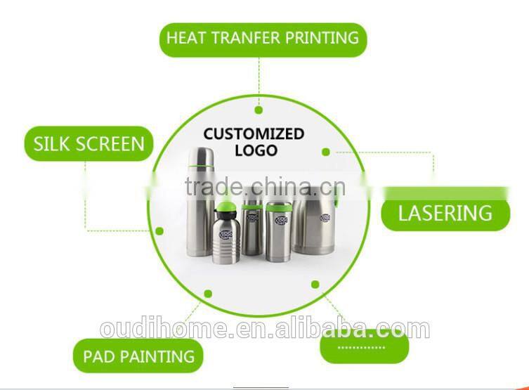 16OZ tumbler stainless steel with handle and screw lid CM017