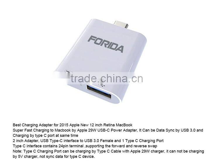 FORIDA newest type C usb 3.1 HUB Combo with PD charging hub for macbook,PD charger