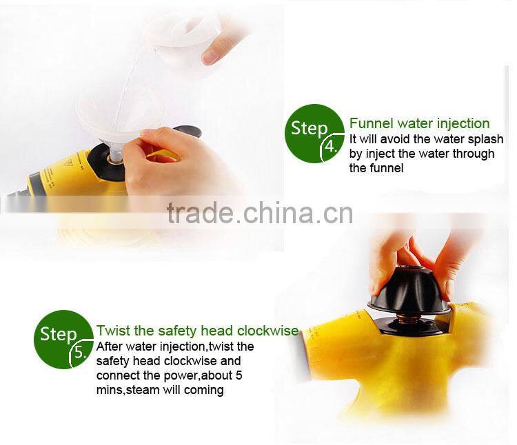 3.2bar steam cleaner with 9 parts