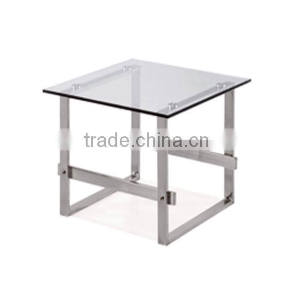 Small High Quality with glass Meeting Desk Design Square Coffee Table