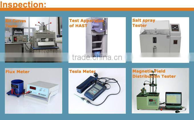 Permanent sintered neodymium magnet coil