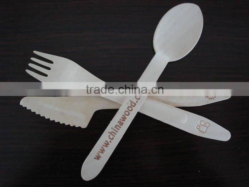 wooden disposable cutlery