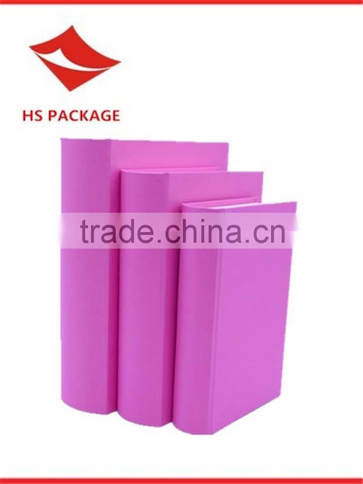 luxuy paper nested book shape box with magnet closure