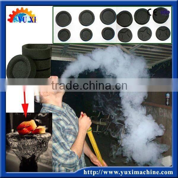 Arab Hardwood coconut shell BBQ Hydraulic Shisha charcoal briquetting hookah tablet press machine manufacturer