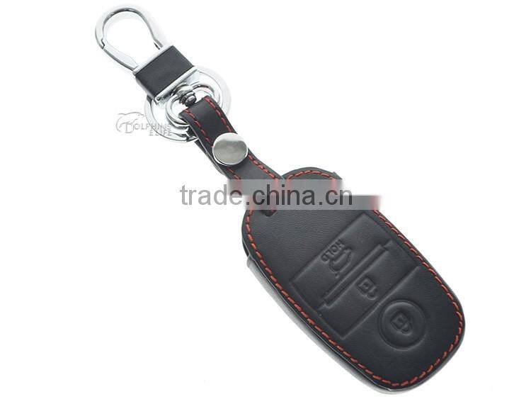 Car Leather Remote Key Cover Case 3 button Smart Accessories For Mitsubishi Lancer Outlander ASX Pajero