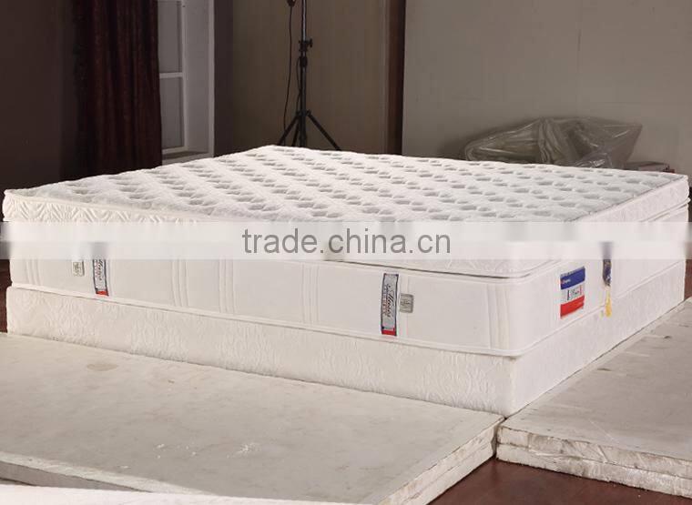 Cotton Fabric Cover White Hollow Fiber Bed Mattress for E1061