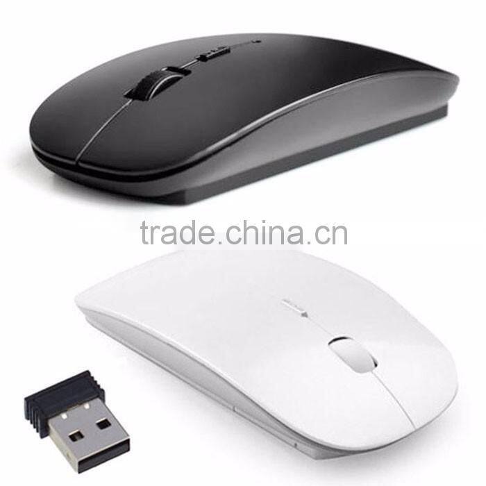 Candy Color Ultra Thin USB Optical Wireless Mouse 2.4G Receiver Super Slim Mouse Cordless Computer PC Laptop Desktop