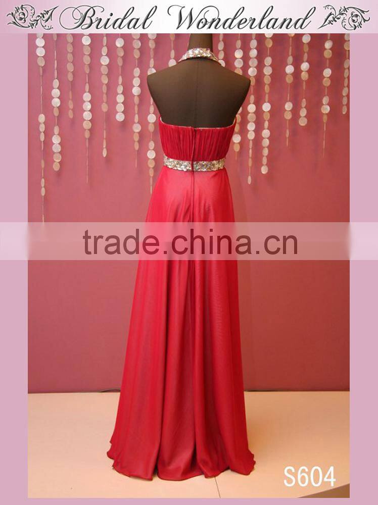 Germany stretch silk party dress for young ladies