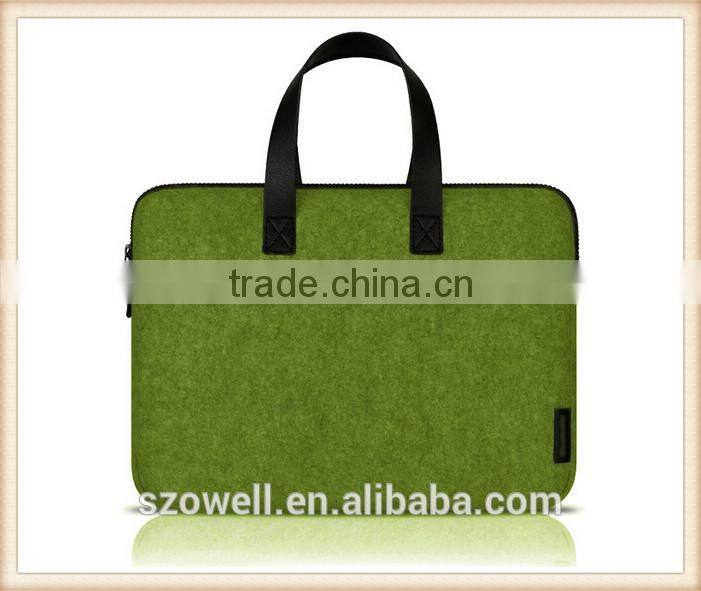 2014 Wholesale felt laptop briefcase with 2 piece