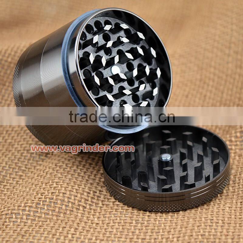 VA Grinder Import Export Zinc Clear Top CNC Custom Herb Grinder