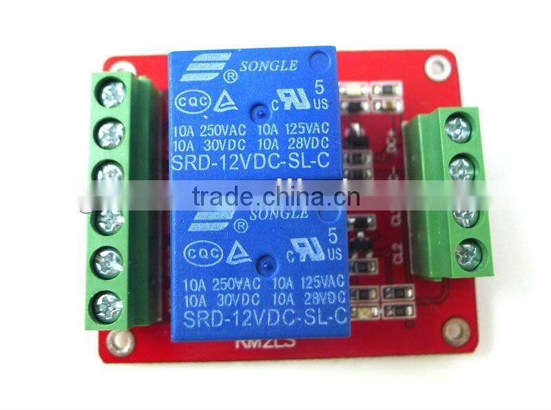 Hot on sale! 2-Channel relay module 12v time delay module