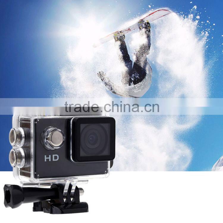 2.0 Inch LCD 720P HD 90 Degree Lens 30M Waterproof Helmet Camera Sports DV